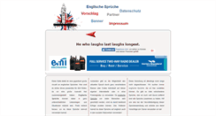 Desktop Screenshot of englischesprueche.net